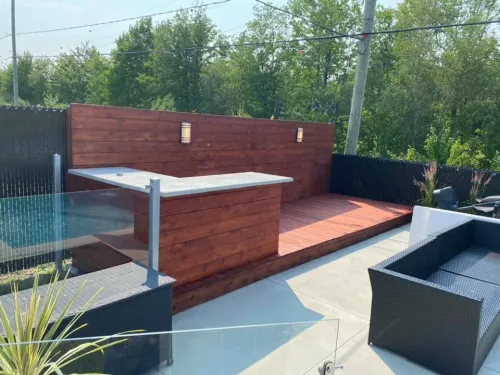 Teinture de terrasse en bois extérieure
